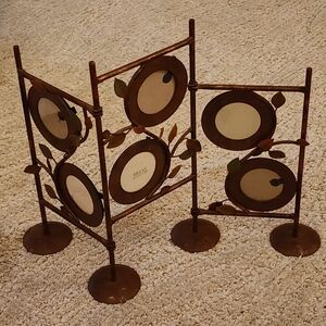 Russ Berrie Timber's Lodge Metal Swivel Multi-Photo Frame